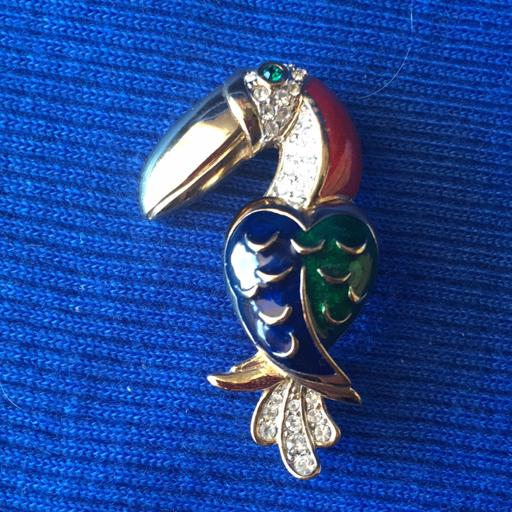 Vintage Attwood & Sawyer Toucan Brooch